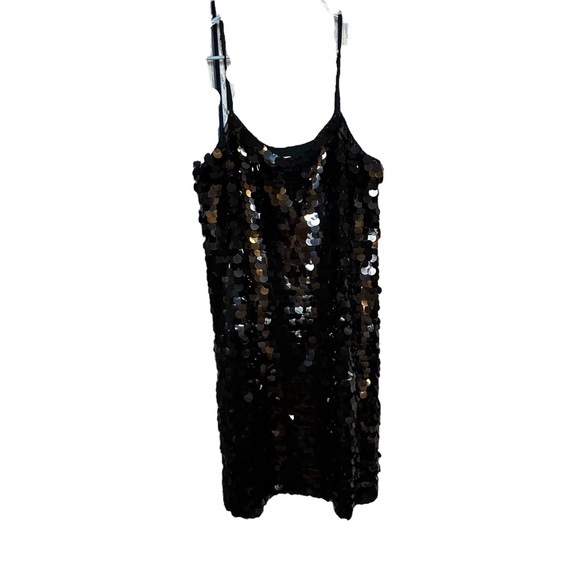 a new day Dresses & Skirts - A New Day Black Sequined Spaghetti Strap Dress XXL NEW